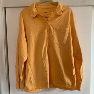 Aerie Take It Easy Popover Polo Sweatshirt